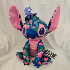 NWT Disney Stitch Crashes Limited Edition 12/12 Lotus Flower Cri-Kee Floral